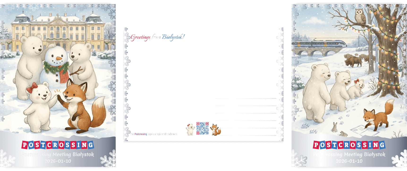 Wzory pocztówek postcrossingowych